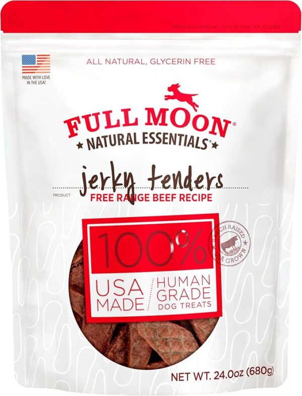 Full Moon All Natural Essentials Beef Jerky Tenders Free Range Human Grade 24 oz