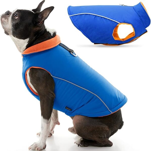 Gooby Sports Vest Dog Jacket - Blue, Small